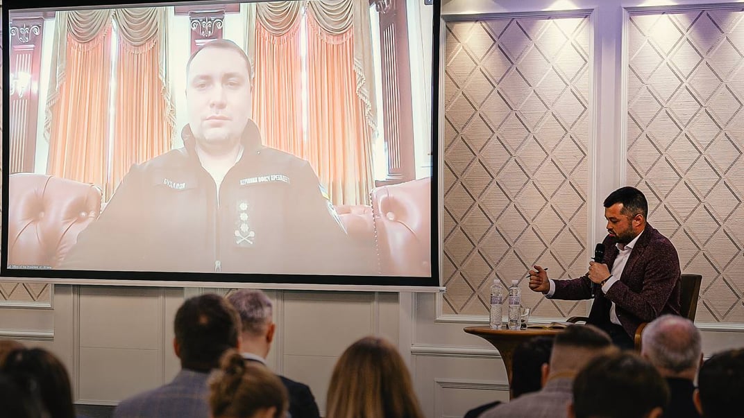 Голова Офісу президента Кирило Буданов під час Defense Tech Export Forum