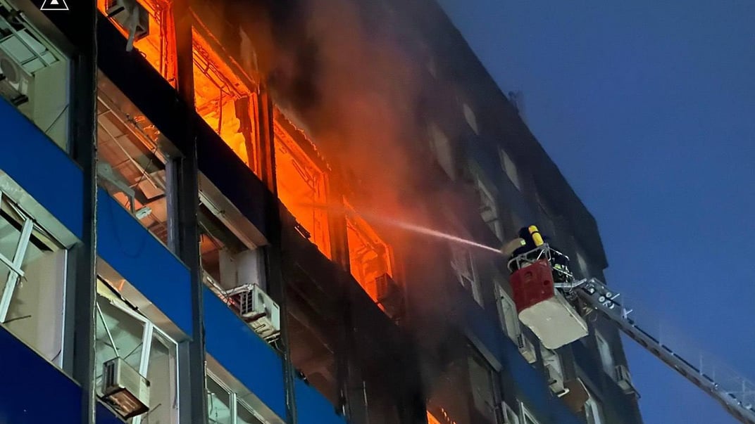 Последствия атаки по Запорожью