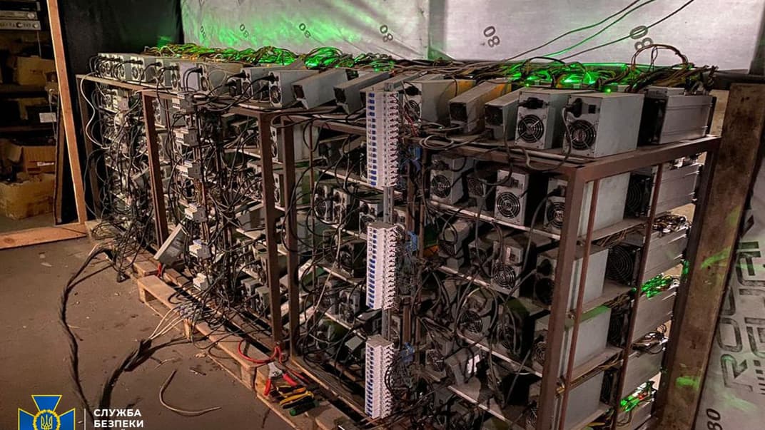 Криптоферма, обнаруженная в Киевской области