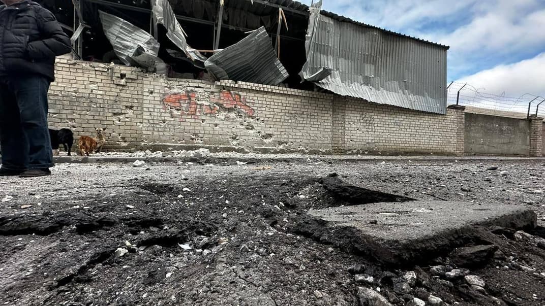 Наслідки обстрілу Херсона