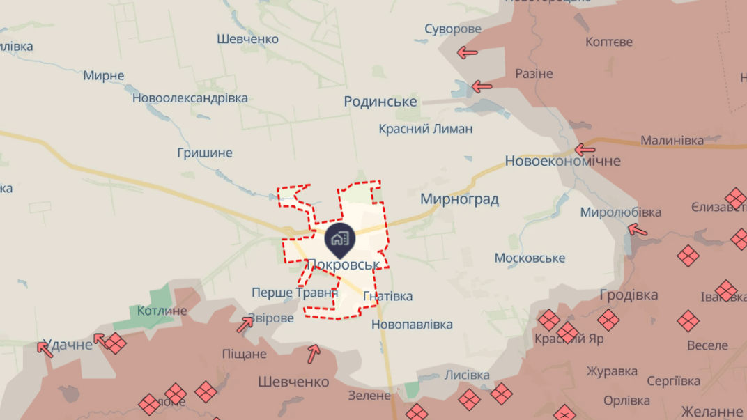 Ситуація поблизу Покровська станом на 26 липня 2025 року