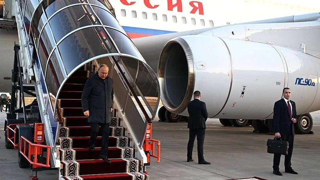 володимир путін прибув до Киргизстану, 12 жовтня 2023 року