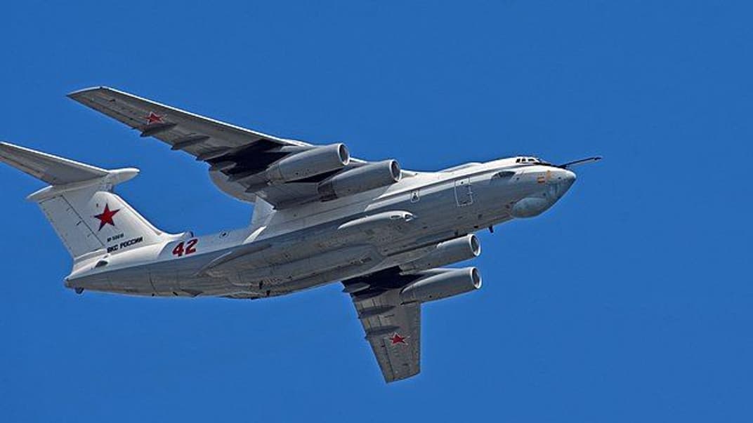 Літак A-50 під час параду російських військ у 2020 році