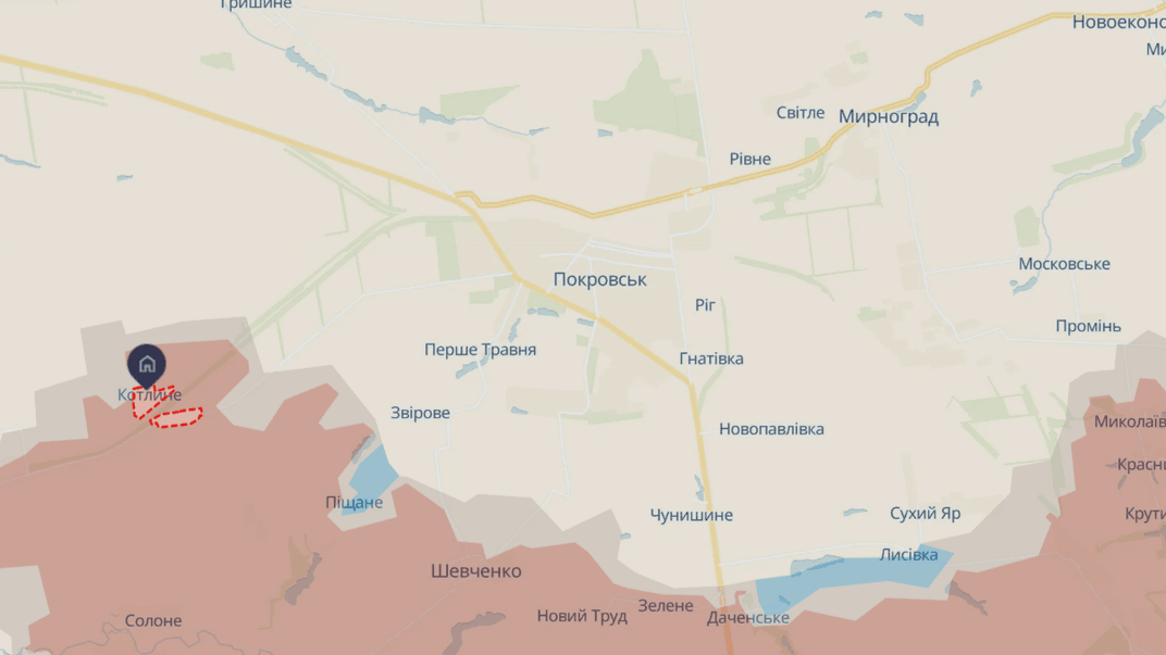 Ситуация на Покровском направлении по состоянию на 25 февраля 2025 года