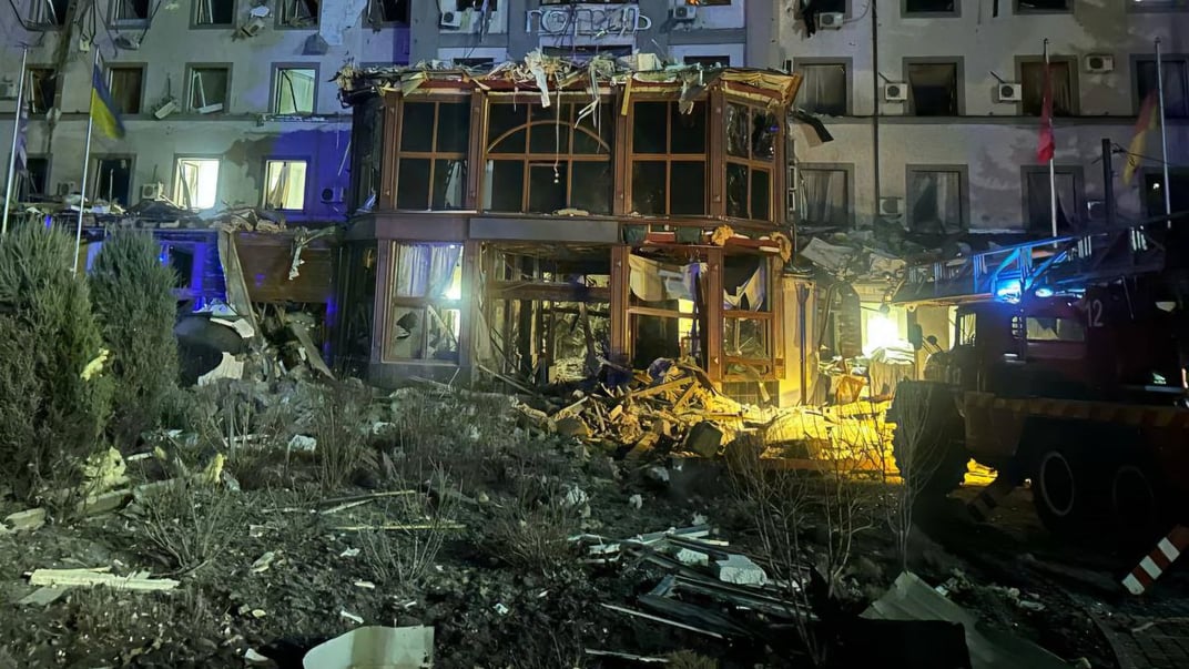 Последствия российского ракетного удара по городу Кривой Рог, 5 марта 2025 года