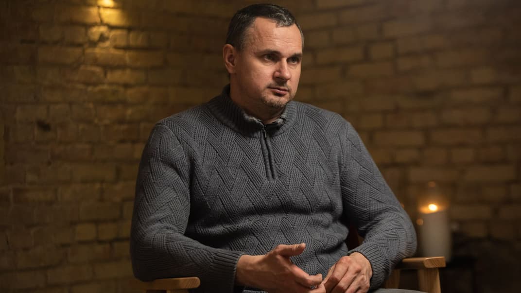 Режисер Олег Сенцов під час інтерв'ю для hromadske