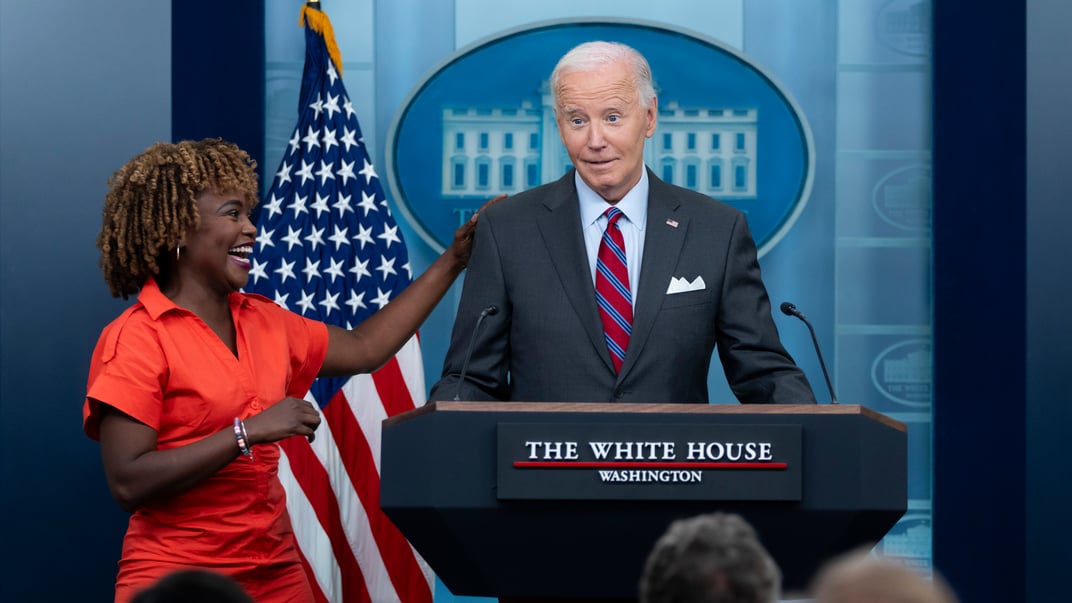 Президент США Джо Байден на своем брифинге 4 октября 2024 года