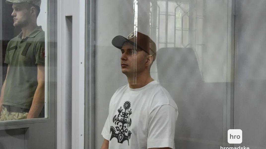 Артем Косов у залі Шевченківського райсуду Києва, 14 серпня 2025 року