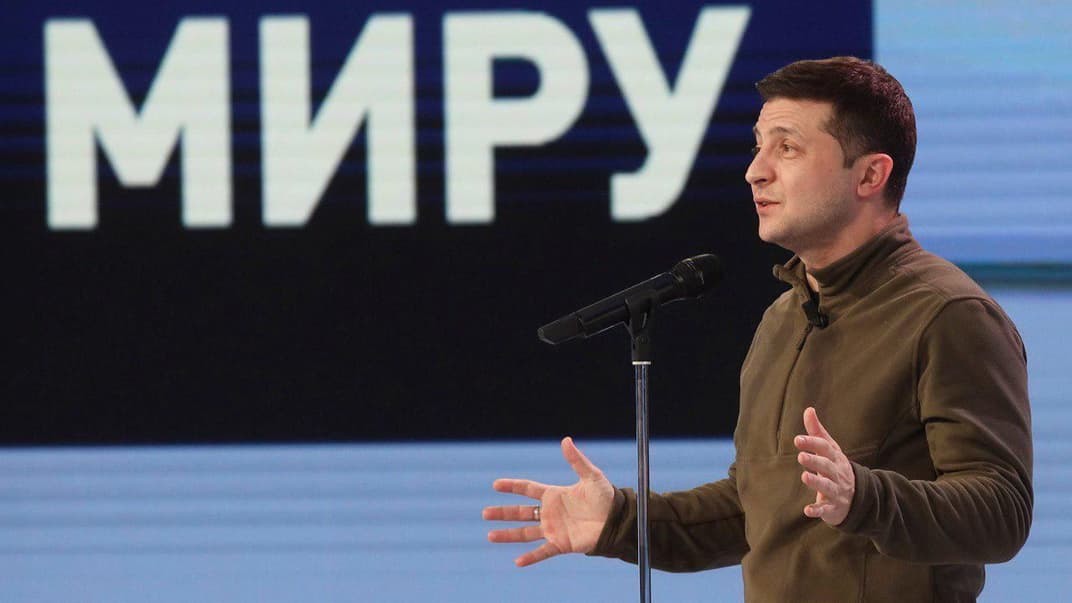 Президент Володимир Зеленський у студії програми «Свобода слова з Савіком Шустером», 6 грудня 2019 року