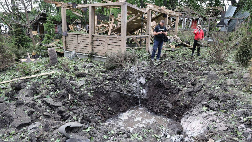 Место попадания в Харьковской области, 19 мая 2024 года