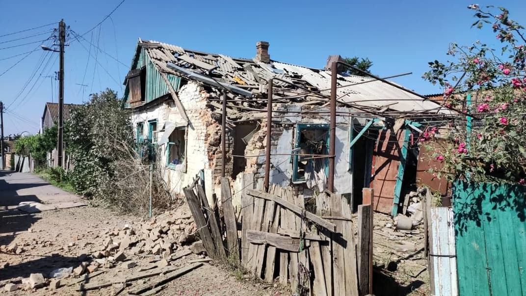 Последствия российских обстрелов Никопольского района Днепропетровской области, 20 июня 2023 года