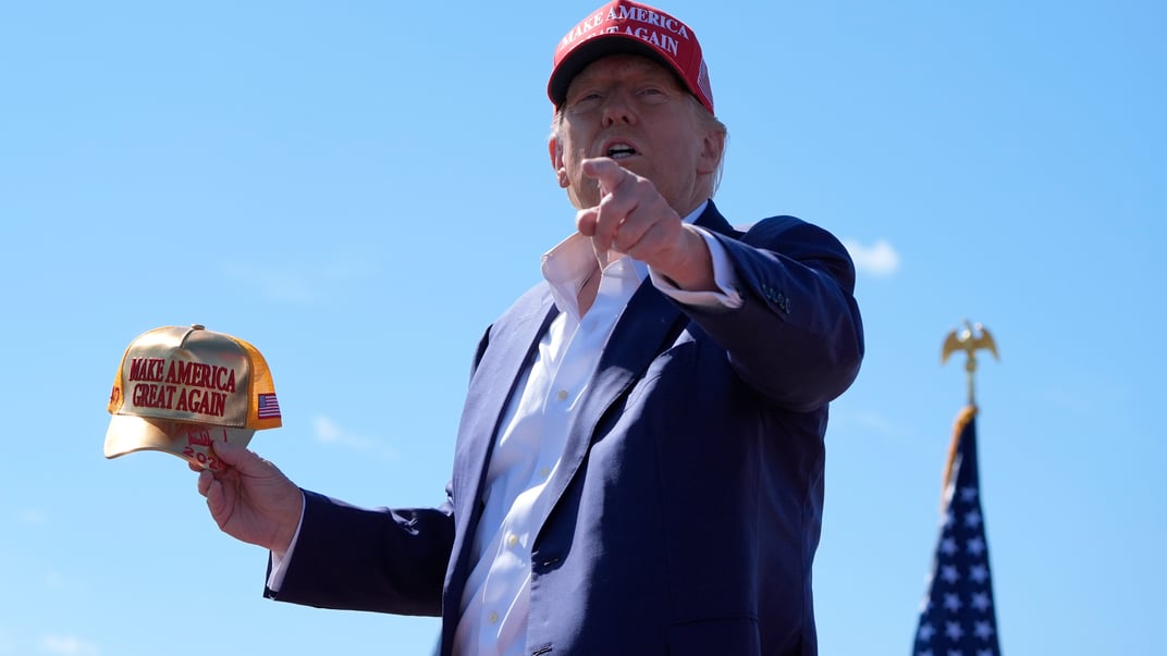 Кандидат у президенти США Дональд Трамп на мітингу у Вісконсині, 7 вересня 2024 року