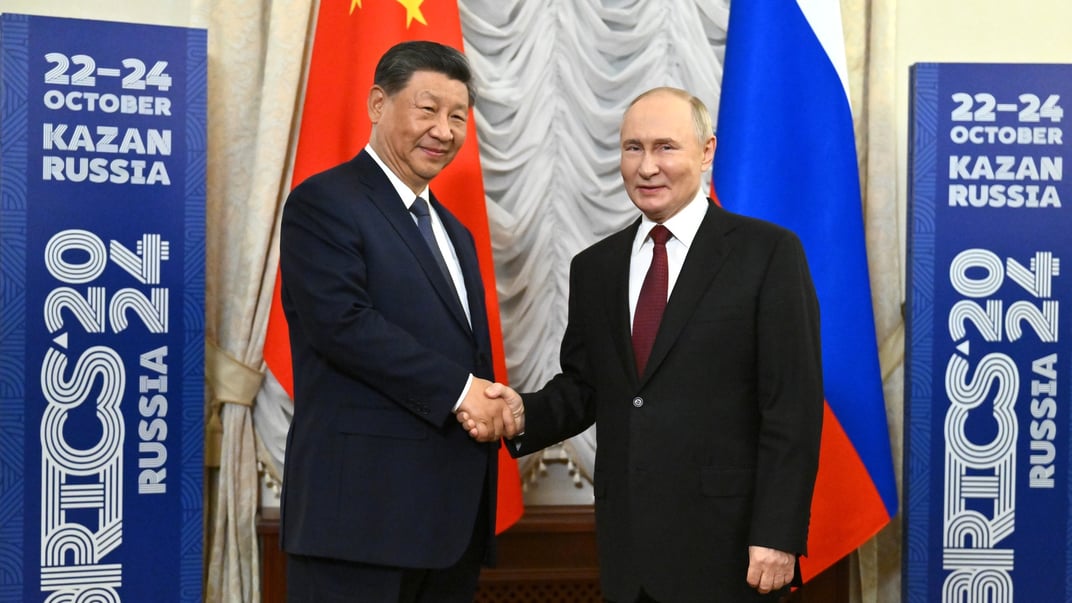 Очільник Китаю Сі Цзіньпін та російський лідер володимир путін