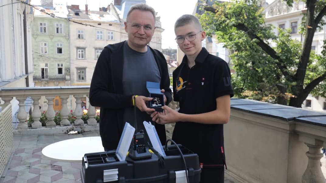 Захар Щурко и мэр Львова Андрей Садовой