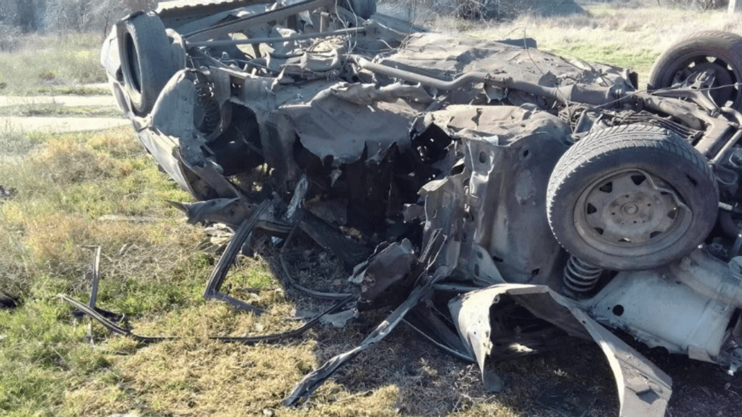 Авто, яке вибухнуло у Скадовську 20 березня