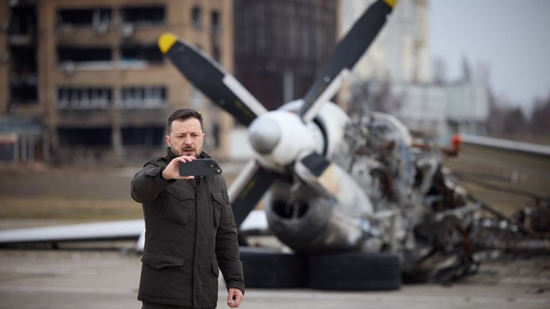 Володимир Зеленський у Гостомелі, 24 лютого 2024 року