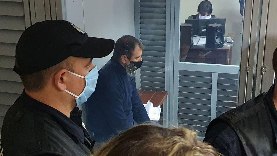 Підозрюваний у зґвалтуванні колишній поліцейський Сергій Сулима у суді, 26 травня, 2020 рік