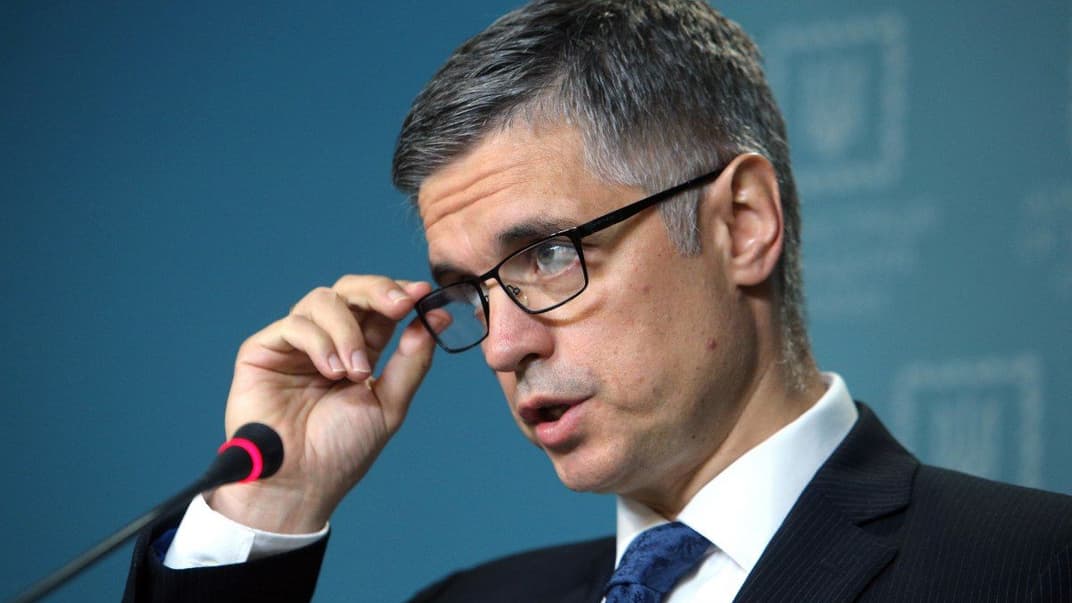 Министр иностранных дел Украины Вадим Пристайко на брифинге, Киев, 16 июля 2019 года