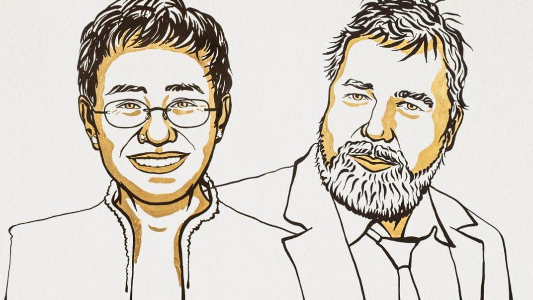 Філіппінська журналістка Марія Ресса і російський журналіст Дмитро Муратов — лауреати Нобелівської премії миру 2021 року