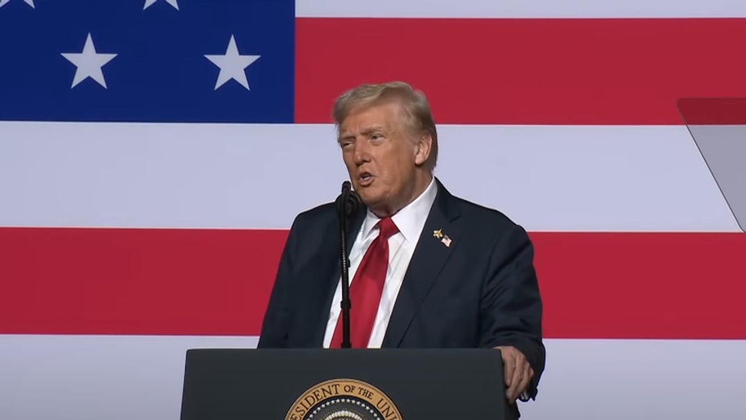 Президент США Дональд Трамп виступає перед військовими командувачами, 30 вересня 2025 року