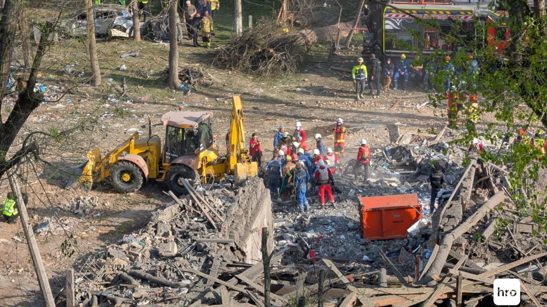 Последствия атаки на Святошинский район в Киеве