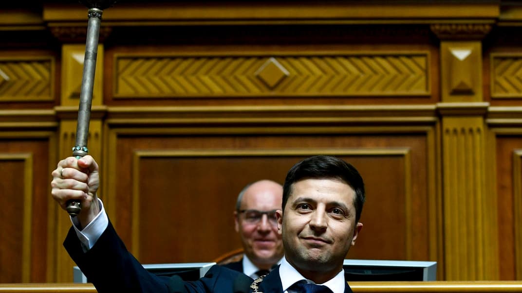 Президент України Володимир Зеленський в день інавгурації, Верховна Рада, Київ, 20 травня 2019 року