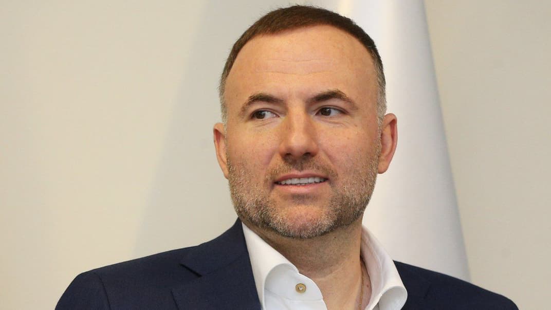 Павел Фукс во время пресс-конференции, Киев, 13 марта 2018 года