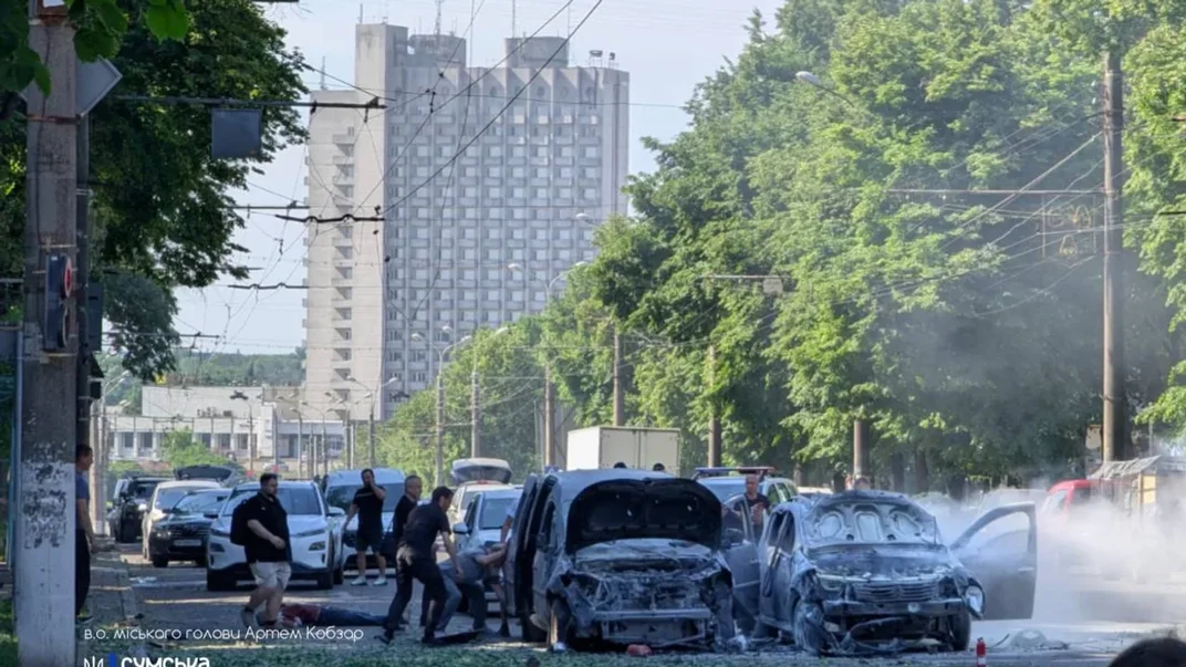 Наслідки російського удару по Сумах, 3 червня 2025 року