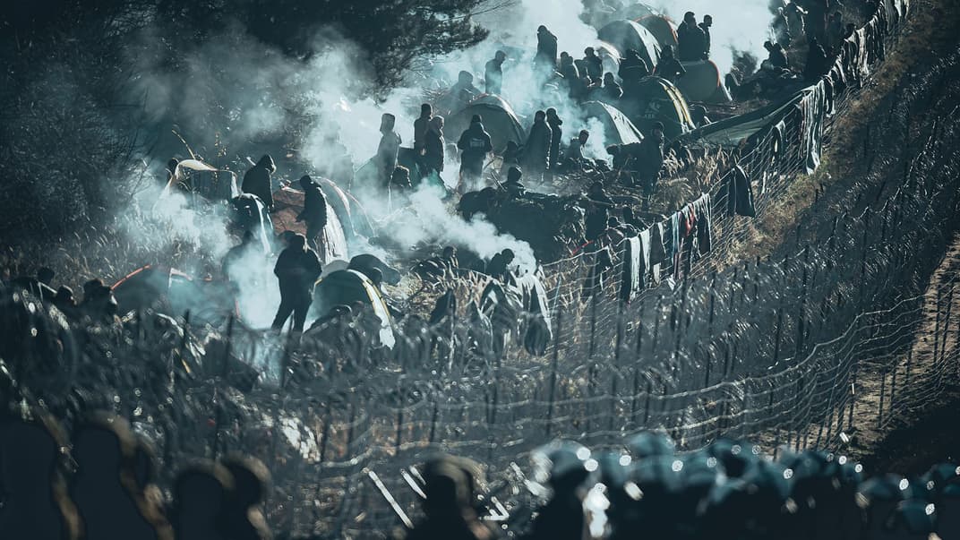 Мігранти на білорусько-польському кордоні