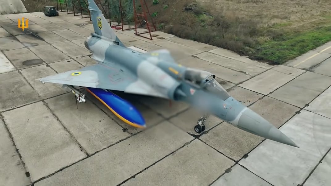 Винищувач Mirage 2000, який показали у відео Повітряних сил ЗСУ