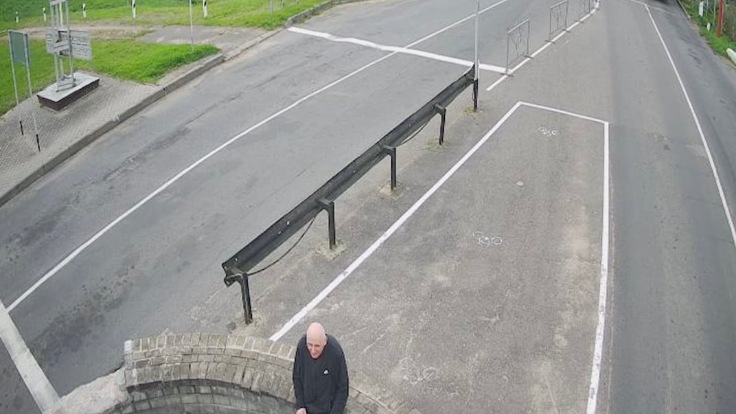 Микола Статкевич на нейтральній смузі між Білоруссю і Литвою, 11 вересня 2025 року