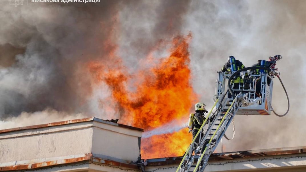 Наслідки російського обстрілу по підприємству у Запоріжжі, 7 вересня 2025 року