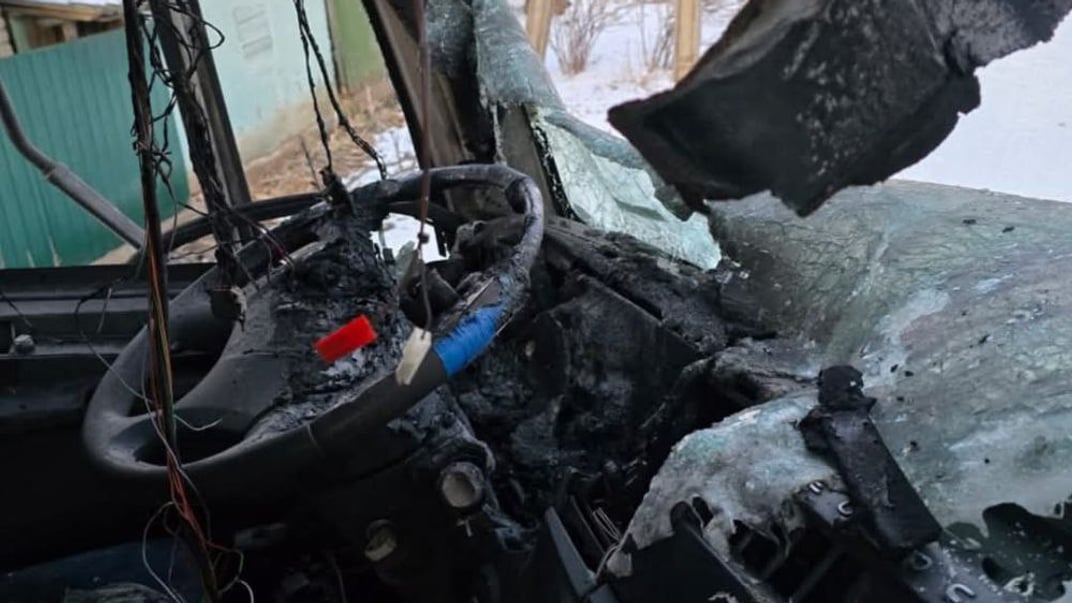 россияне обстреляли спасателей, доставлявших воду жителям Константиновки, 17 февраля 2025 года