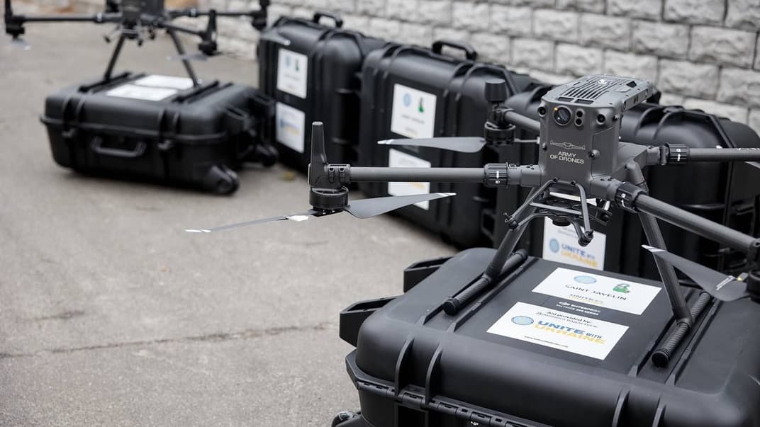 Комплекты беспилотников DJI Matrice 300 RTK, которые приобрели за донаты украинских общин за границей