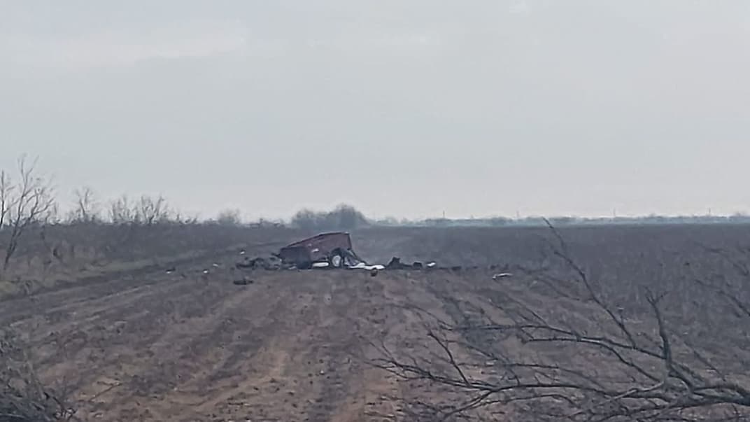 Наслідки підриву автівки на міні в Херсонській області