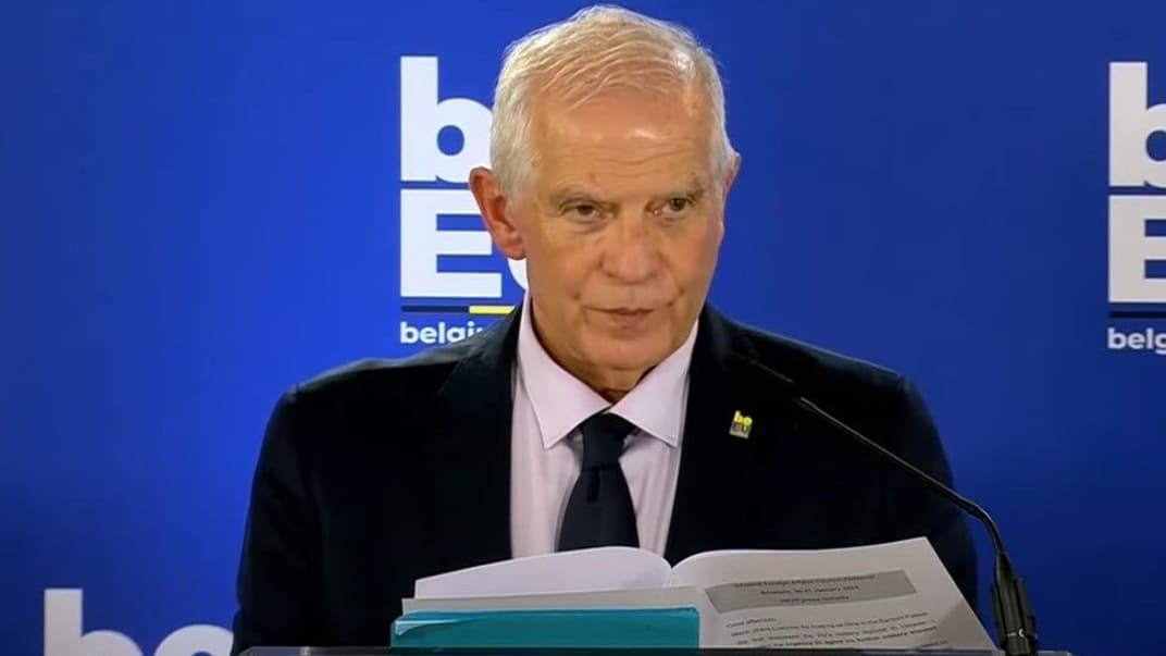 Жозеп Боррель під час пресконференції 31 січня 2024 року