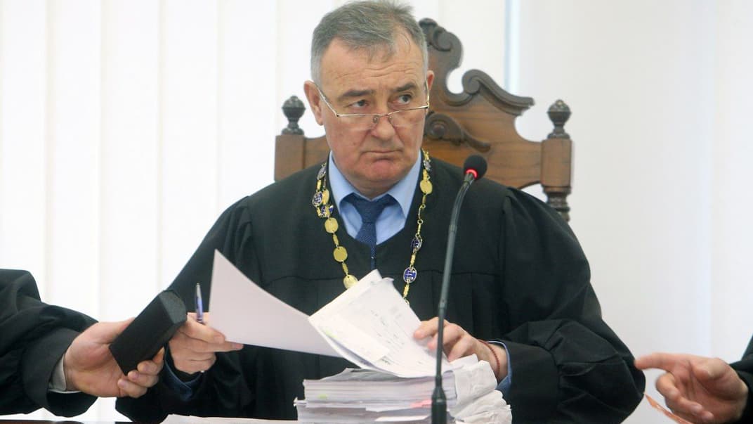 Судья Виктор Глиняный во время заседания Киевского апелляционного суда, 20 февраля 2020 года