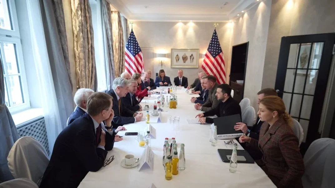 Зустріч Зеленського із делегацією Сенату США на Мюнхенській безпековій конференції