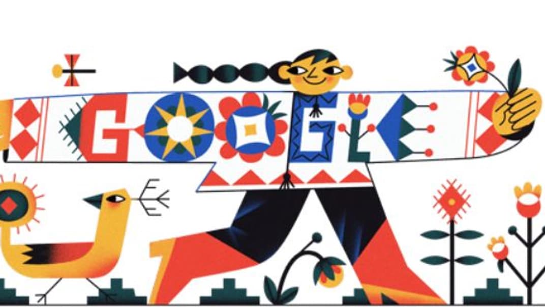 Google посвятил дудл Дню вышиванки