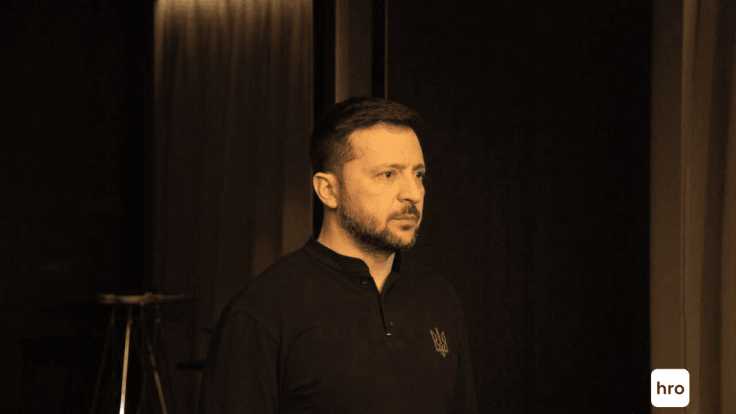 Президент Володимир Зеленський під час пресконференції за підсумками зустрічі з президентом Франції Емманюелем Макроном, Брюссель, 18 грудня 2024 року