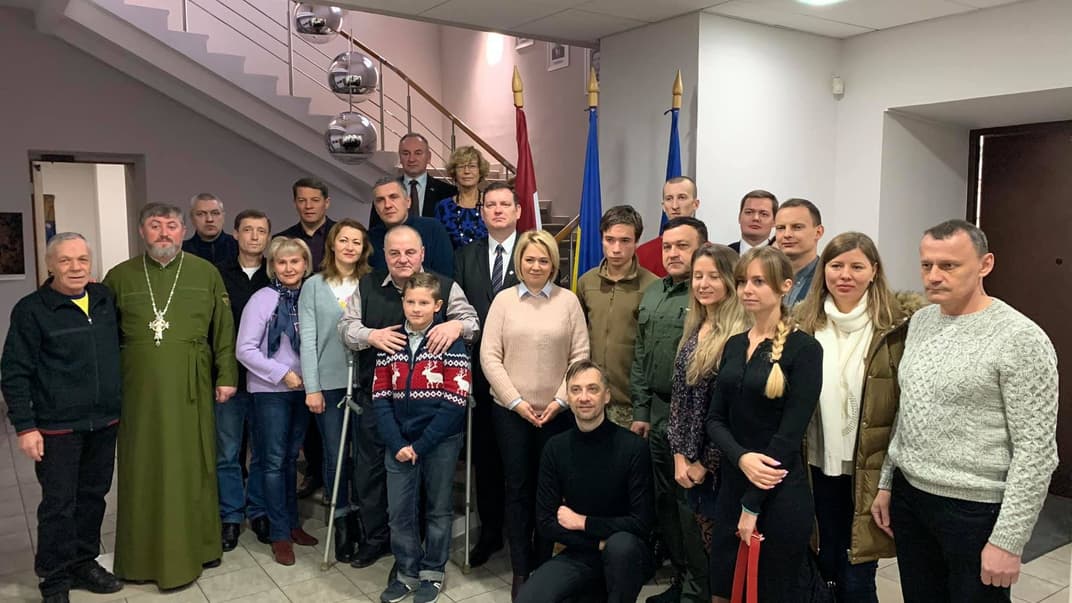 Бывшие политзаключенные Кремля на встрече с послом Латвии