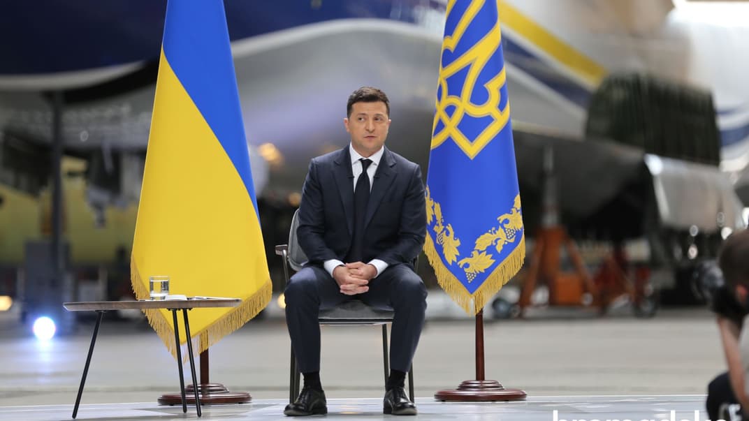 Президент Украины Владимир Зеленский во время пресс-конференции 20 мая 2021 года