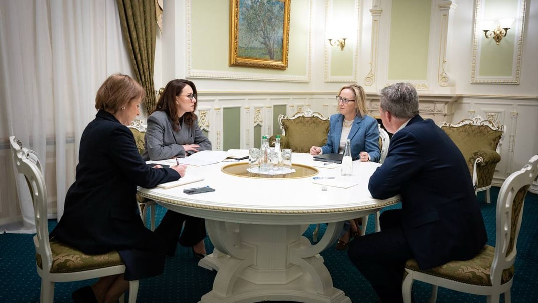 Прем'єр-міністерка Юлія Свириденко провела зустріч із міністром Сухопутних військ Збройних сил США Деніелом Дрісколлом, Київ, 20 листопада 2025 року