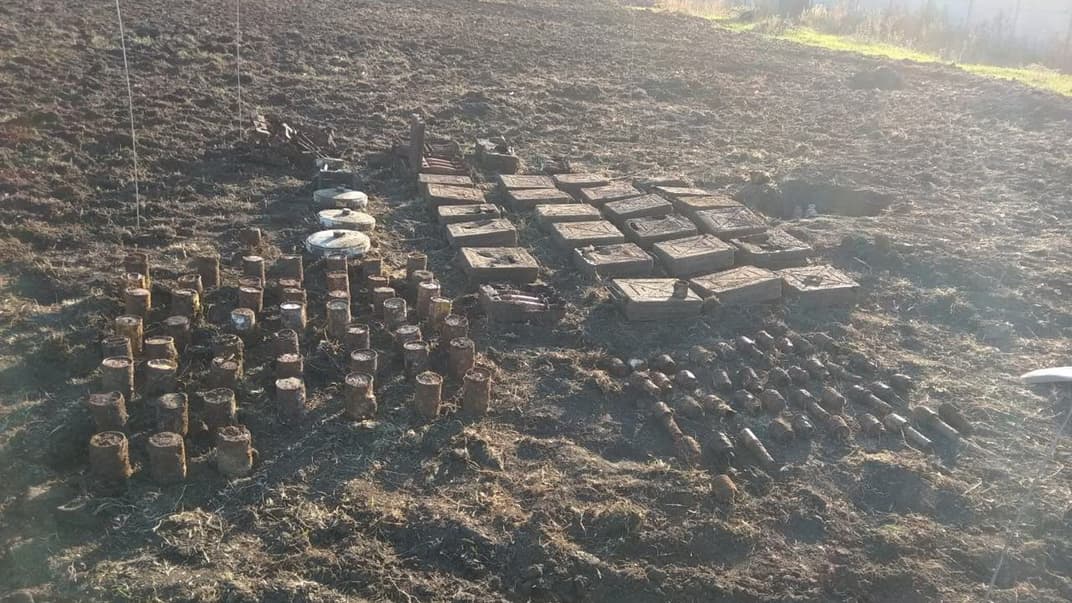 Знайдені у приватному дворі на Харківщині боєприпаси