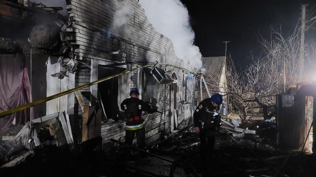 Війська росії вдарили по Запоріжжю в ніч проти 9 квітня 2023 року