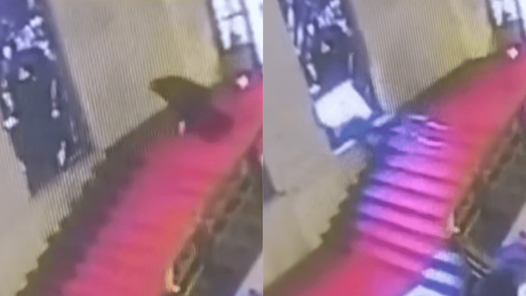 Емануеле Кані розбиває вітраж