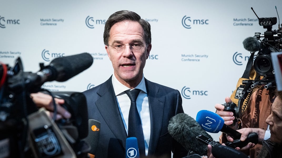 Генеральний секретар НАТО Марк Рютте на Мюнхенській безпековій конференції, 14 лютого 2025 року