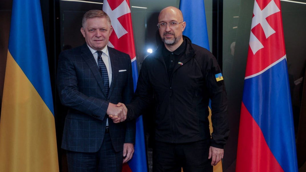 Премьеры Украины и Словакии Денис Шмыгаль и Роберт Фицо, Ужгород, 7 октября 2024 года