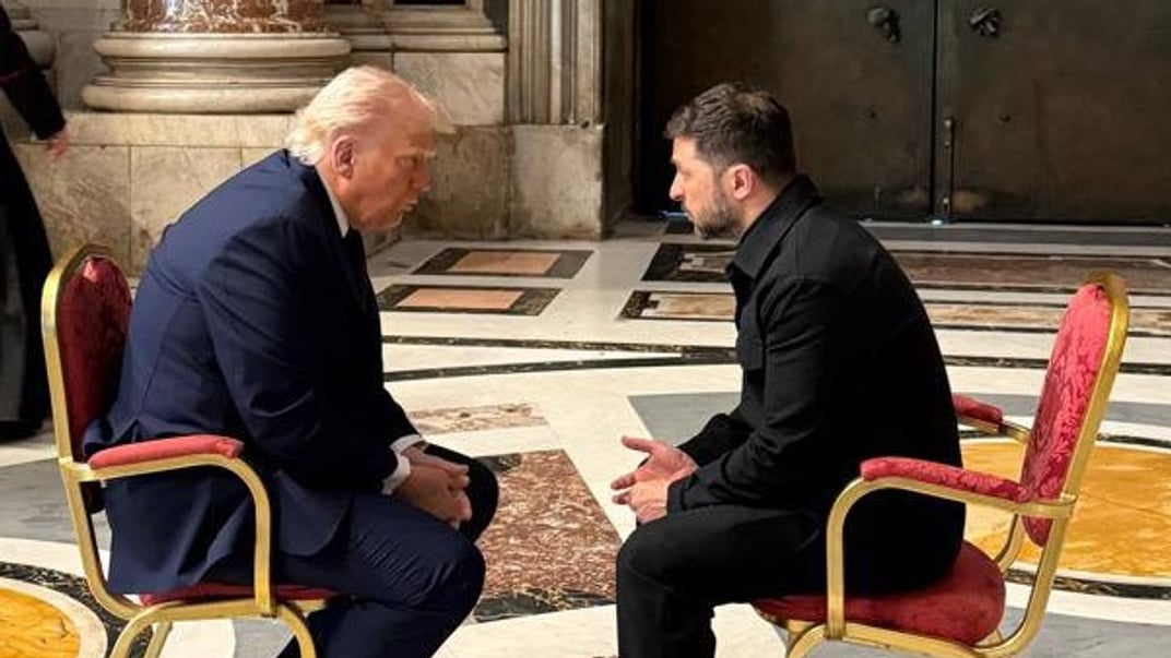 Президенти України та США Володимир Зеленський та Дональд Трамп