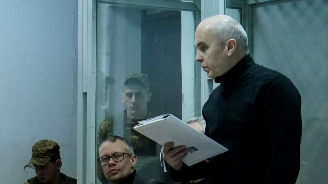 Народний депутат Нестор Шуфрич, якого обвинувачують у державній зраді, під час судового засідання 24 січня 2025 року
